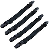 Loosco Elastic Motorcycle Biker Elastic Boot Straps Pant Clips Stirrups