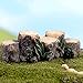 Ioffersuper Miniature Resin Garden Fairy Ornament Flower Pot Plant Decor Tree Stump Bridge