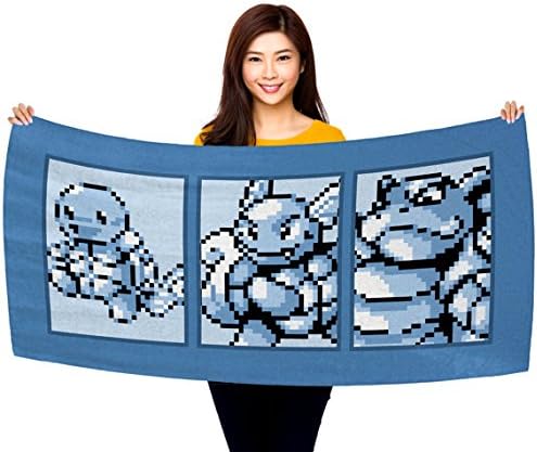 Pokemon Water Type Starter (Gen 1) Evolutionary Line 30" x 60" Microfiber Beach Towel