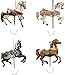 Novelty Carousel Horses Mix 12 Edible Stand up wafer paper cake toppers (5 - 10 BUSINESS DAYS DELIVERY FROM UK)