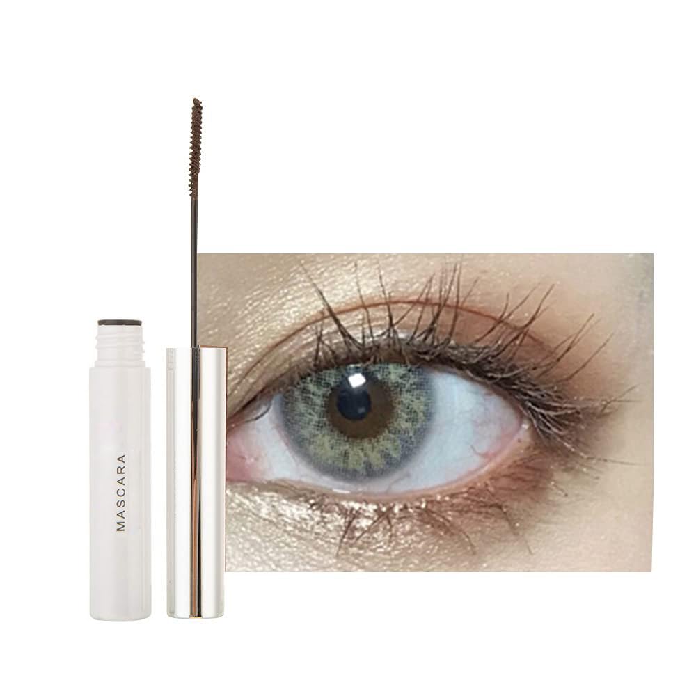 GL-Turelifes 12 Color Mascara Colorful Fiber Mascara Charming Longlasting Mascara, Thick & Long Eyelash Waterproof and Smudge-proof Eyes Makeup (#03 Dark brown)