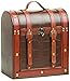 Chateau 6 Bottle Antique Wooden Wine Box by Twine