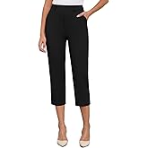 Agenlulu High Waisted Capri Dress Pants for Women 2025 Summer UPF 50+ Cooling Stretchy Cropped Slacks Casual Work Capris