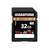 GIGASTONE 32GB SD Card, 4K Camera Extreme, A2 V30