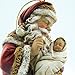 Kneeling Santa with Infant Figurine Resin Christmas Tree Ornament, 5 Inch