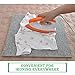 WAROIS Wool Ironing Pad for Quilters 17x14 inches Grey - Felted Wool Pressing Mat for Quilting. Bonus: Protective Iron Mesh Cloth, Cutter