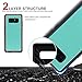 Note 8 Case, Pasonomi Note 8 Wallet Case with Detachable SlimCase - [Folio Style] PU leather wallet case with ID&Card Holder Slot Wrist Strap for Samsung Galaxy Note 8 (Stripe Mint)