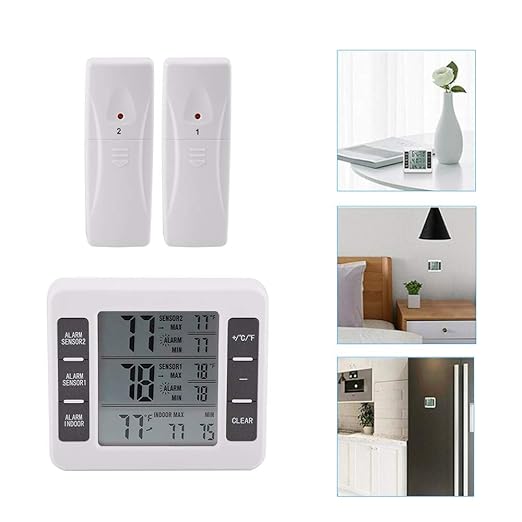 Compra Termómetro de refrigerador, termómetro digital inalámbrico ...