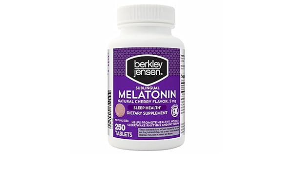 Amazon.com: Berkley Jensen QD Melatonin 5 mg., 250 ct. (pack of 2): Health & Personal Care