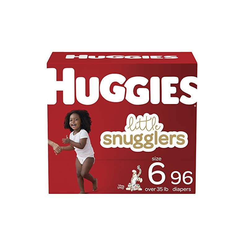 Baby Diapers Size 6, 96 Ct, Huggies Little Snugglers