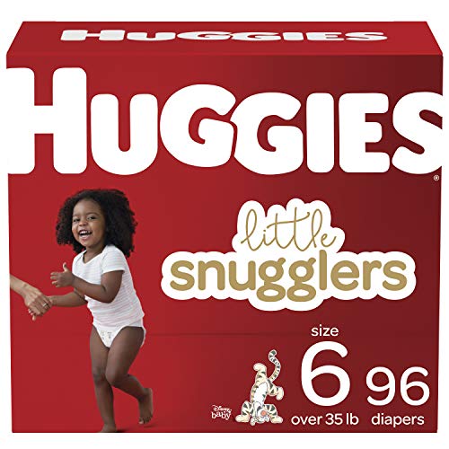 Baby Diapers Size 6, 96 Ct, Huggies Little Snugglers