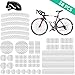 Reflective Stickers for Helmet Bicycle,AGPTEK 38 Pcs Bicycle Reflective Tape, Reflective Stickers for Hard Surfaces Motorcycle, Helmets, Bicycles, Strollers, Wheelchairs (3 Pack, 6.5 x 4.13 Inches)
