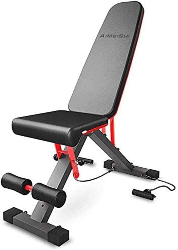 ELIUSI Adjustable Weight Bench Priest Stool, Abdominal Sit Up Bench, Abdomen Sports Fitness Equipment Workout Bench,Black