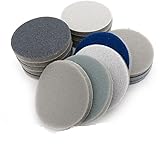 SHENGANG 12 PCS Flocking Round Sponge Sanding Disc