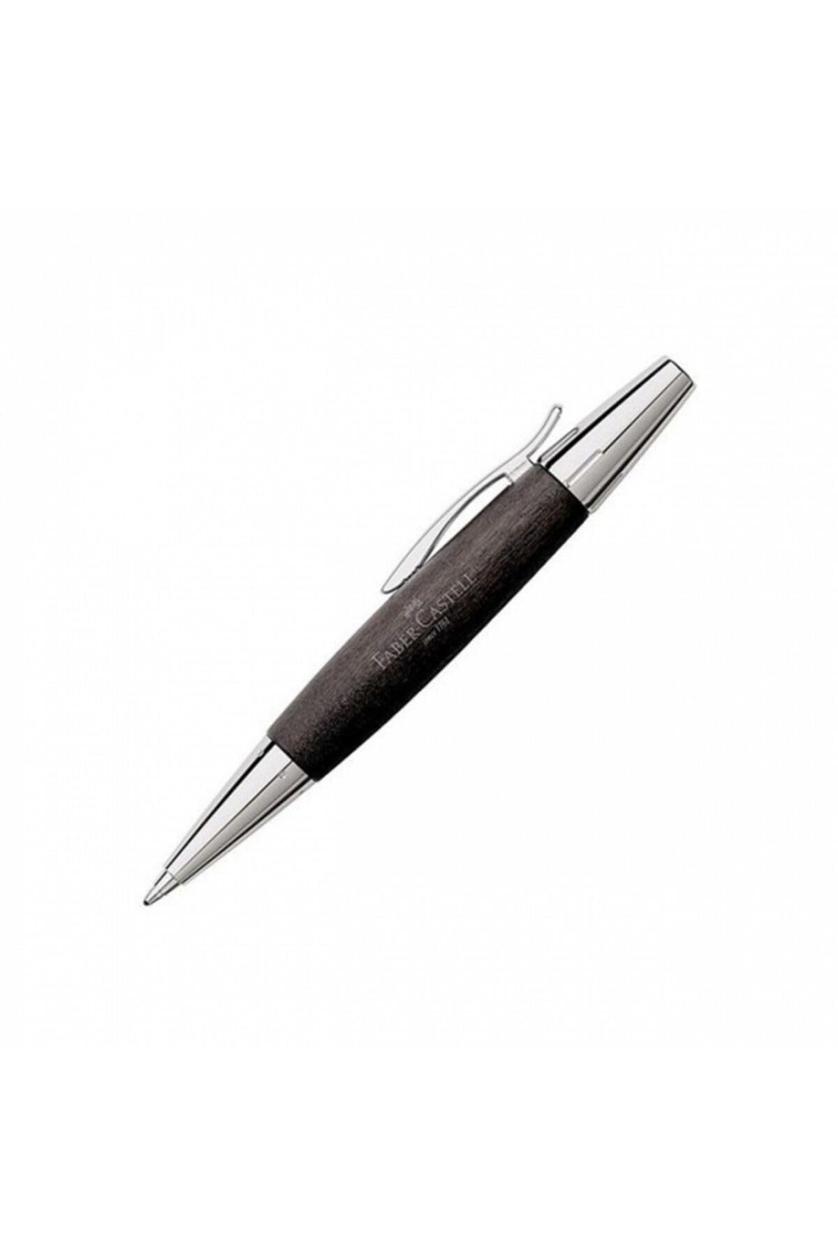 E-MOTION BALLPOINT PEN WOOD/CHROME BLACK