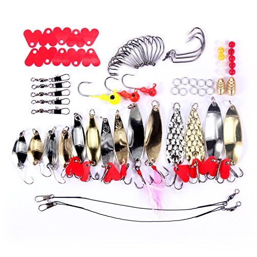 TOCGAMT Fishing Lures 150 Pcs, Fishing Tackle Box Including Frog Lures Soft Plastic Lures Baits Bass (150 Pcs Set)