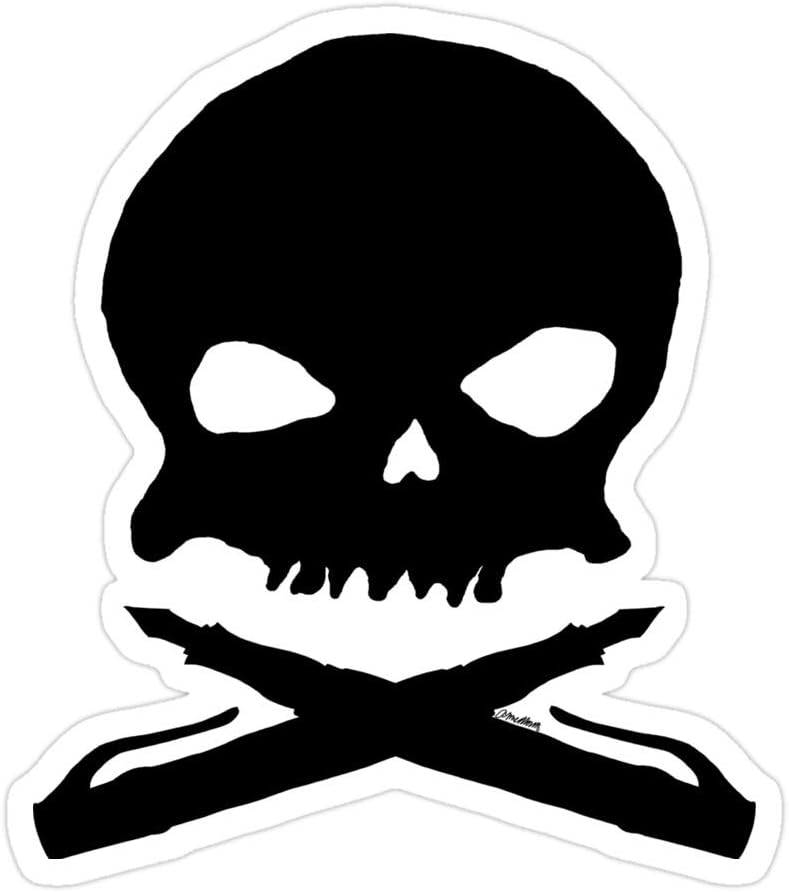 PRINTFIT (3 PCs/Pack) The Literary Pirate Flag 3x4 Inch Die-Cut Stickers Decals for Laptop Window Car Bumper Helmet Water Bottle