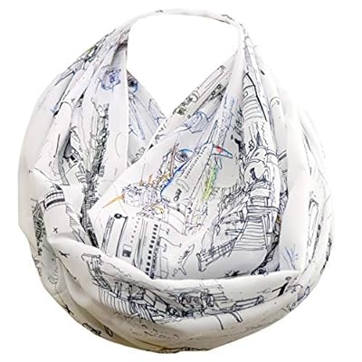 Airport infinity Scarf with aviation aeroplane pilot stewardess boeing airbus Flight attendant Hostess birthday gift for her graduation present Airport infinity Scarf with aviation aeroplane pilot stewardess boeing airbus Flight attendant Hostess birthday gift for her graduation present