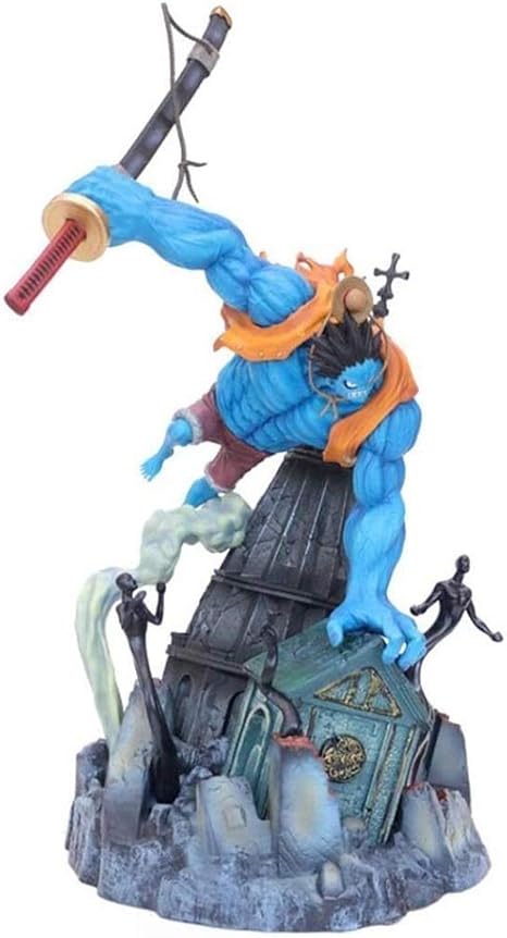 Amazon Co Jp Jahuaj 玩具モデルアニメキャラクター月光moliaブルー玩具像特大夢ルフィアクション人形装飾お土産 コレクション ギフト42センチメートル ホーム キッチン