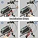 uniwood Bike Front Frame Bags Waterproof, Bicycle Handlebar Bag, Top Tube Mount Handlebar Bags, Bike Screen Phone Holder Case Sports Bicycle Bike Storage Bag Cycling Pack Fits Phones Below 6.0 Inches