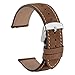WOCCI Suede Vintage Leather Watch Band, Quick Release Watch Strap, Selectable Width - (18mm 20mm or 22mm)