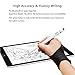 CISCLE Stylus Pens for Touch Screens, 2 in 1 High Sensitive Rechargeable Active Stylus Tip, 5 Mins Auto-Off Smart Digital Pencil Compatible for Apple iPad, iPhone, Android Tablets-White