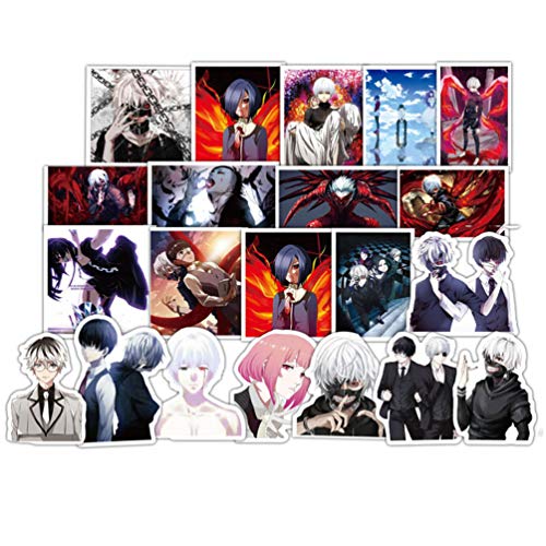 Tokyo Ghoul Anime Cartoon Laptop Stickers Waterproof Skateboard Pad MacBook Car Snowboard Bicycle Luggage Decor (50pcs Pack) - Thumbnail 5