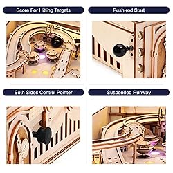 ROKR Miniature Pinball Machine-3D Wooden Puzzles