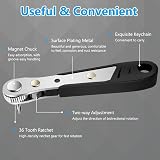 OSDUE Mini Ratchet Wrench Right Angle Magnetic Screwdriver 1/4 Drive view 3