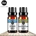 Jasmine Sandalwood Essential Oil Set 100% Pure Plant Oils, 2x10ML