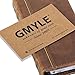 iPhone 5S case, GMYLE Book Case Vintage (With Hard Case Cover) for iPhone 5 5S - Brown Classic [Crazy Horse Pattern] [PU Leather] Book style Wallet Flip Case Cover