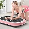Vibration-Power-Plates-Vibration-Plate-Machine-With-Bluetooth-Speaker-5-Program-Modes-2-Resistance-Bands-Vibration-Fitness-Trainer-For-Weight-Loss-Body-ToningColorPink-Vibration-Power-Pla Vibration Power Plates, Vibration Plate Machine With Bluetooth Speaker, 5 Program Modes, 2 Resistance Bands, Vibration Fitness Trainer For Weight Loss & Body Toning,(Color:Pink Vibration Power Pla
