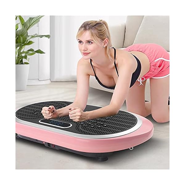 Vibration-Power-Plates-Vibration-Plate-Machine-With-Bluetooth-Speaker-5-Program-Modes-2-Resistance-Bands-Vibration-Fitness-Trainer-For-Weight-Loss-Body-ToningColorPink-Vibration-Power-Pla Vibration Power Plates, Vibration Plate Machine With Bluetooth Speaker, 5 Program Modes, 2 Resistance Bands, Vibration Fitness Trainer For Weight Loss & Body Toning,(Color:Pink Vibration Power Pla