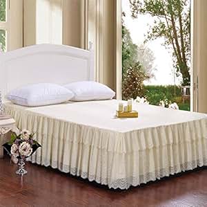 Amazon.com: Comforbed King Abrasion Resistant Bed-Skirt ...