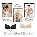Lnabni Strapless Self Adhesive Silicone Invisible Push-up Bras for Women, Pack of 2(A Cup)