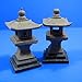 2pcs Japanese garden Decoration 4.8x 4.8x10cm Aquarium Ornament Decor fish tank