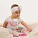 Baby Bibs,Aniwon 4 Pack Bandana Drool Bibs and 4 Baby Teething Toys Gift Set Organic Cotton Baby Bibs for Girls