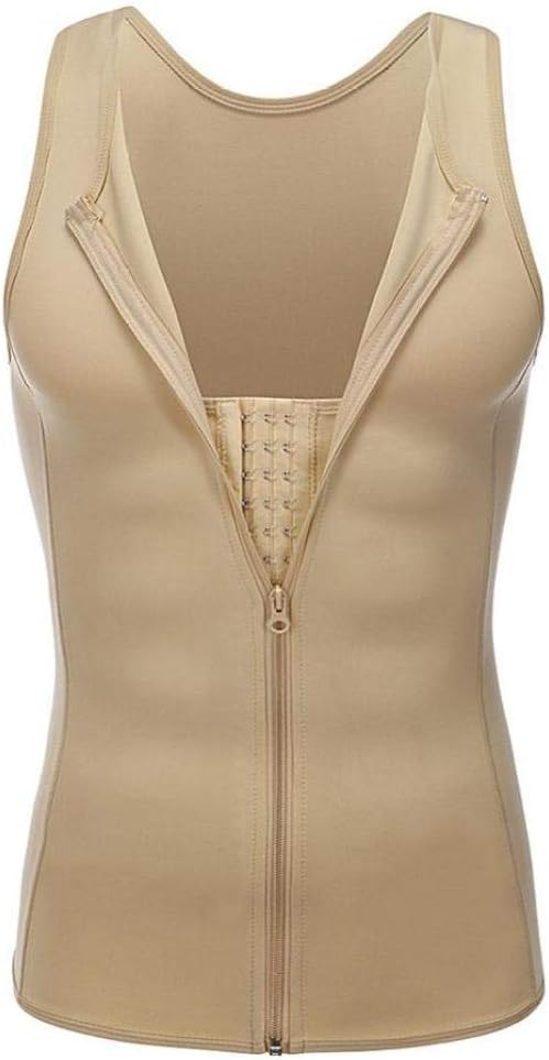 Men Compression Vest Body Slimming Tank Top Shaper Tight Undershirt Tummy Control Girdle Workout