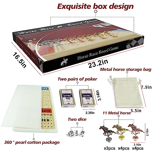 Grhonior Finish LINE Horse Racing Board Game Race Board Game is