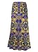 (S,C0105P)Women Boho Maxi Skirt Glamorous Print Skirt High Waist Long Skirt Beach