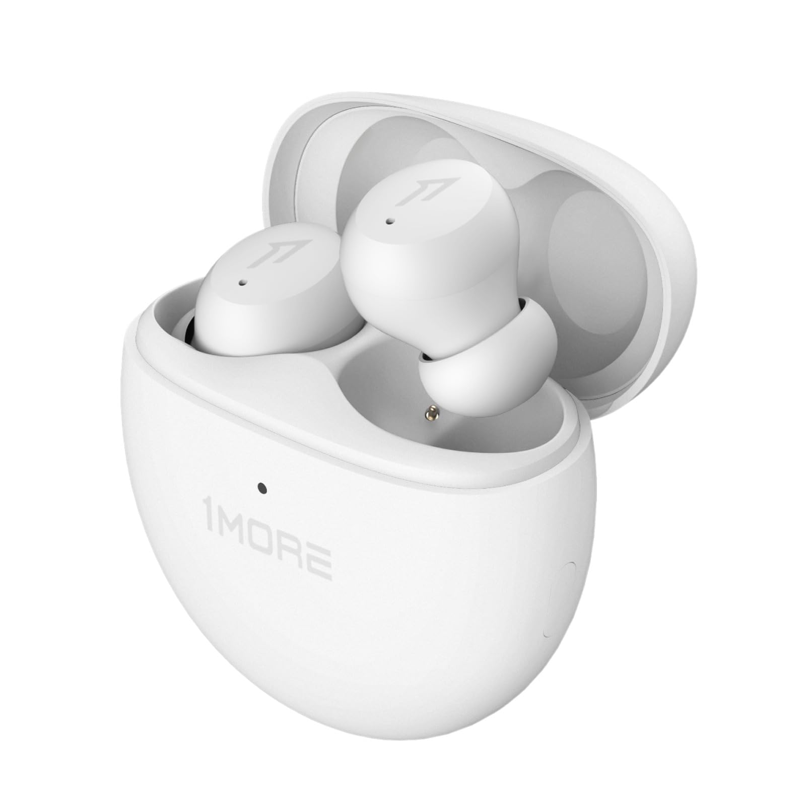 Photo 1 of 1MORE Active Noise Cancelling Earbuds - ComfoBuds Mini Wireless in Ear Headphones, Bluetooth 5.0, Up to 40dB ANC, Clear Calls, Wireless Charging, Waterproof, White