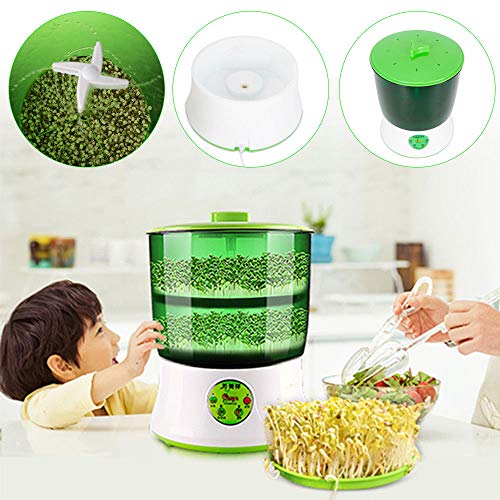 image for Eapmic 2-Layer Bean Sprouts Machine, 110V Automatic Intelligence Elect