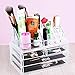 Ovonni Acrylic Makeup Brush Stand Box (4 Drawers)