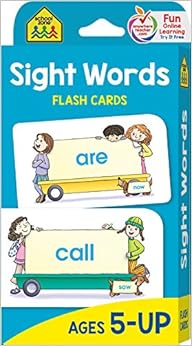 School Zone - Sight Words Flash Cards - Ages 5 and Up, Early Reading, Sight Reading, Sight Words, and More, by School Zone Staff School Zone - Sight Words Flash Cards - Ages 5 and Up, Early Reading, Sight Reading, Sight Words, and More, by School Zone Staff