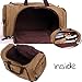 Duffle Bag 20.8'' Large Canvas Travel Tote Luggage Men's Weekender Travel Duffle Bag(khaki)