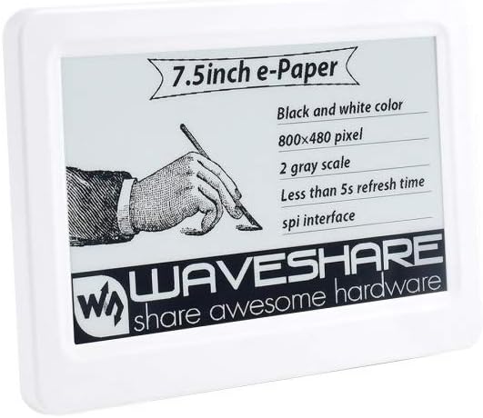 7.5inch Passive NFC-Powered e-Paper Black/White e-Ink Display, No Battery Required
