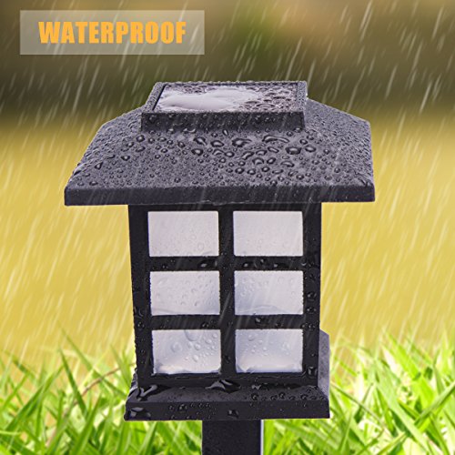 KODOO 8Pack Solar Pathway Lights Outdoor, Outdoor Garden Lights, Solar Pathway Lights, Outdoor Landscape Lighting for Lawn/Patio/Yard/Walkway/Driveway