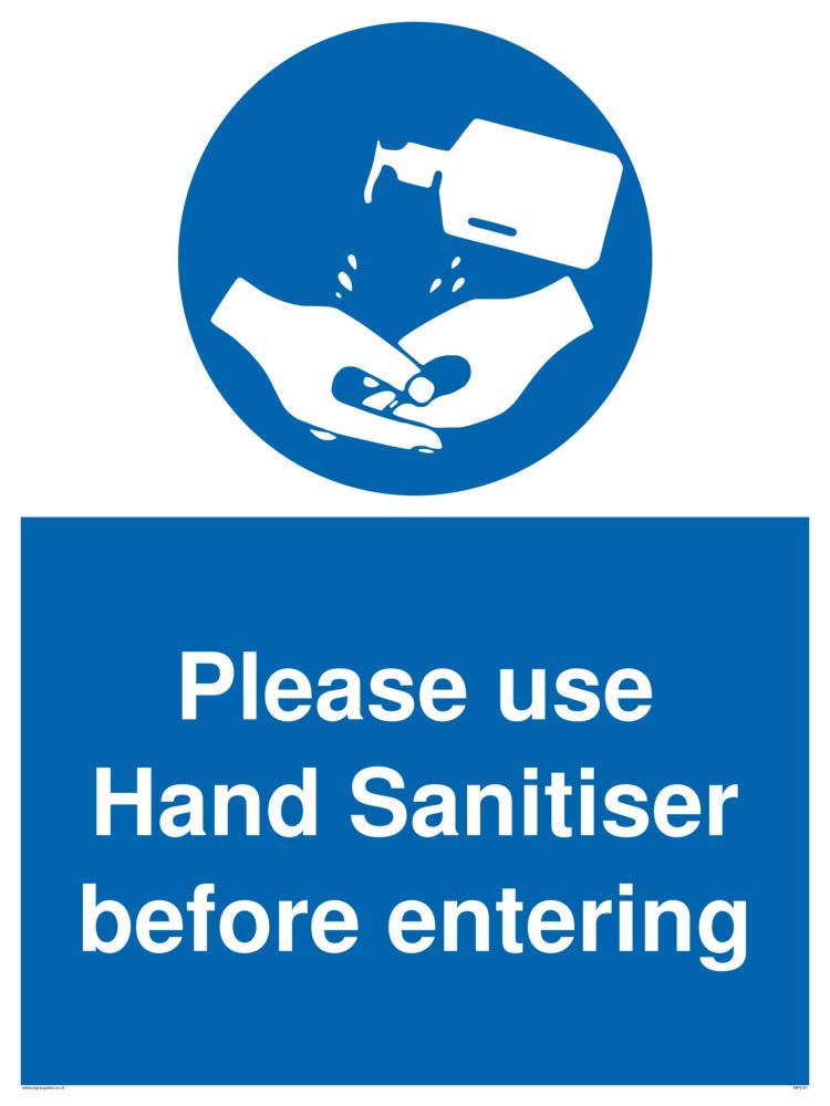 Please use Hand Sanitiser before entering