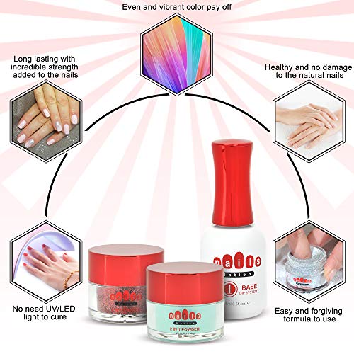 Dip Powder Gel Liquid Set Only 3 x 15ml/ Bottles Base Coat Liquid Set