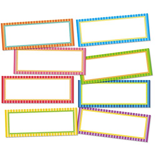 Magnetic Dry Erase Labels, Opret 32pcs Name Tags (3.3x1.2 inches) Blank Name Plates Whiteboard Magnet for Classroom, Office and Home